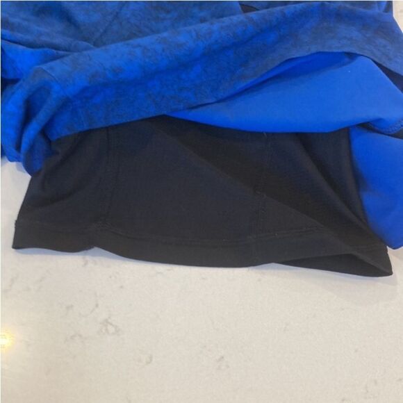 Lululemon Pace Breaker Active Running Shorts Blue Black with Liner and Pockets - Picture 5 of 8